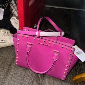 Brand new MK Pink Selma stud. No dust bag